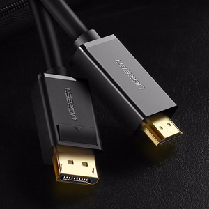 Ugreen ühesuunaline DisplayPort - HDMI kaabel 4K 30Hz 32 AWG 1.5m must (DP101 10239)