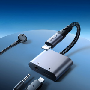 2-in-1 Audio adapter Joyroom SY-L01 Lightning to 3.5mm + Lightning (must)