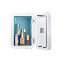 XO mini autokülmik CZ015 valge peegel LED-iga