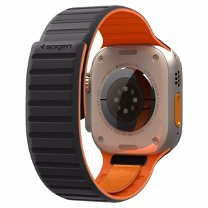 Spigen Athlex Air M rihm Apple Watch 44/45/46/49 mm jaoks, must ja oranž