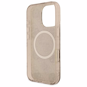 Guess IML Peony jaoks 4G Background MagSafe Ümbris jaoks iPhone 16 Pro Max - Brown