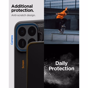 Spigen Rugged Armor ümbris Xiaomi 17T Pro jaoks, mattmust
