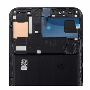 REWA OLED LCD-ekraan raamiga SAMSUNG A50 jaoks, must