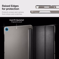 Spigen Smart Fold ümbris Samsung Galaxy Tab A9+ / A11+ jaoks - must