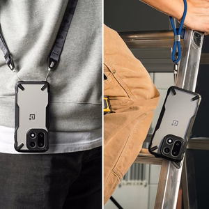 Ringke Fusion X Ümbris jaoks OnePlus 15 - Läbipaistev must