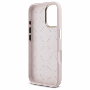 Guess Silicone Logo Strass 4G ümbris jaoks iPhone 16 - light roosa