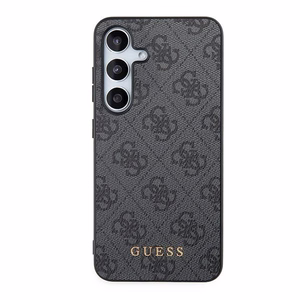 Guess 4G Metal kuldne Logo ümbris jaoks Samsung Galaxy S24 - must