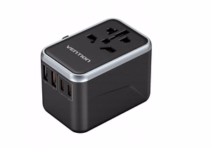 Vention FJFB0 GaN 2xUSB-C 2xUSB-A Universal Travel Adapter 65W (must)