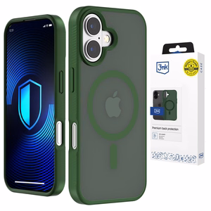 3mk Smoke MagCase для iPhone 16 Pro зелёно-полупрозрачный