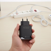 Phone laadija Forcell F-Energy Ultra Slim GaN III USB C + USB A PD QC4.0 3A 45W B245202(1A1C) must