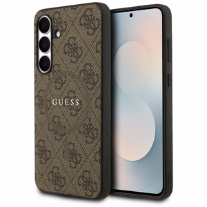 Guess 4G Ring Classic Logo MagSafe ümbris jaoks Samsung Galaxy S25 FE - brown