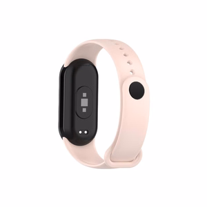 СИЛИКОНОВЫЙ РЕМЕШОК MI BAND 8/M8 (1). СВЕТЛО-РОЗОВЫЙ