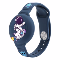 AirTag Ümbris Silikoon Wristband jaoks Laste - tumesinine sinine koos Astronaut