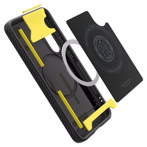 SPIGEN ümbris RUGGED ARMOR MAG compatible with MagSafe jaoks SAMSUNG S25 matte must