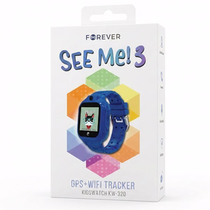Smart Watch jaoks Kids Forever Smartwatch GPS WiFi Kids Look Me! 3 KW-320 sinine