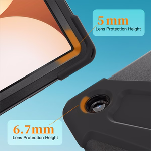 JM Rugged Case Grip ümbris Samsung Galaxy Tab A11+ rihmaga must
