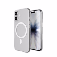 Puro Lite Mag TPU+PC Ümbris Compatible with MagSafe jaoks iPhone 17 - Läbipaistev with Valge Ring