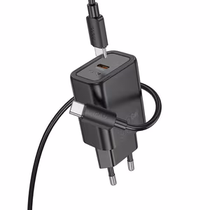 Phone Laadija Hoco USB C QC PD 30W + Kaabel USB C to USB C N62 must