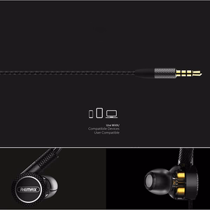 REMAX Earphones - RM-590 Silver