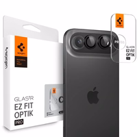 Spigen Optik Pro Glas.tR ”EZ FIT” Camera Cover 2-pack jaoks iPhone Air - must