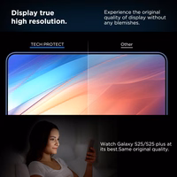 Tech-Protect Quick Set+ Karastatud klaas jaoks Samsung Galaxy S25 - Läbipaistev