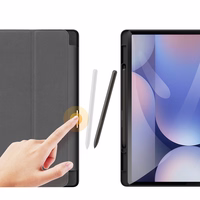 DUX DUCIS ümbris DOMO foldable with pencil storage jaoks SAMSUNG Tab S10 Plus/S9 Plus/S9FE Plus must