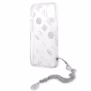Guess GUHCP13SKPESI iPhone 13 mini 5.4" hõbedane/hõbedane kõvakott Peony Chain Collection
