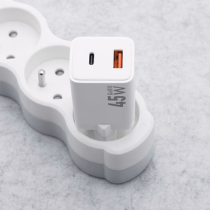 Phone laadija Forcell F-Energy Mini GaN III USB C + USB A PD QC4.0 45W VT-36 valge