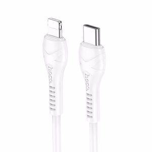Kaabel USB C to Lightning Hoco PD 27W 1 m X37 valge