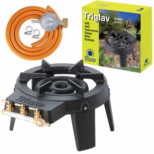 Meva TRIGLAV 3 põletiga tööstuslik gaasipliit, 9 kW