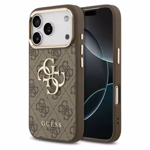 GUESS ümbris jaoks IPHONE 17 Pro GUHCP17L4GMGCBR (PU W/ Big 4G Classic Logo) kuldne brown