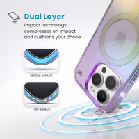 Speck Presidio2 Lux MagSafe - iPhone 16 Pro Case (Amazing lilla / läbipaistev)