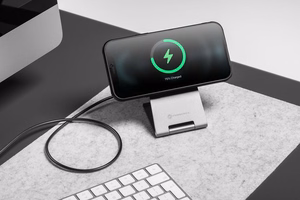 Juhtmevaba laadija Forcell F-Energy Flip Charge USB C Qi2 15W compatible with MagSafe hõbedane 0INT