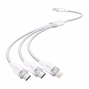 USB 2.0 A to 3in1 3A kaabel Vention CTPWG 1.5M (valge)