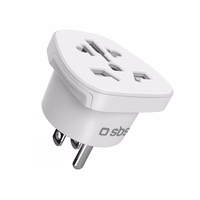 SBS US Travel Adapter - Universal - Valge
