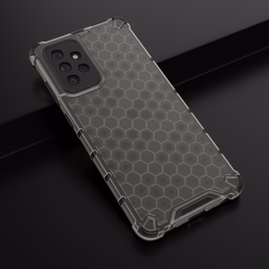 Honeycomb Case soomuskaitse TPU kaitsekattega Samsung Galaxy A72 4G mustale Samsung Galaxy A72 4G-le