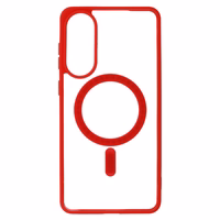 Acrylic Color Magsafe Ümbris jaoks Samsung Galaxy S25 Edge punane