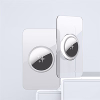 DUX DUCIS card-shaped protective case jaoks AirTag 2 pcs läbipaistev + must