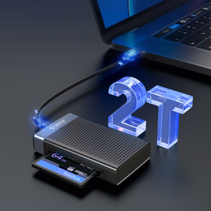 Orico CL4D-A3 mälukaardilugeja USB-A 3.0, SD/microSD/CF/MS, 5 Gbps – must ja hõbedane