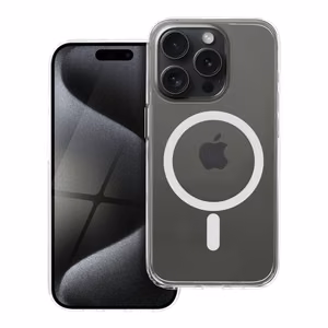 Ümbris jaoks iPhone 15 PRO Forcell F-Protect läbipaistev Hybrid Premium ühilduv koos Magsafe läbipaistev