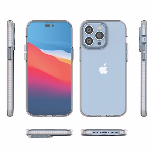 Spring Case iPhone 14 Pro Max silikoonist ümbris koos raamiga helesinine