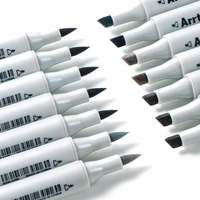 Double-sided Marker Pens ARRTX Oros, 32 Colours, hall tone shade