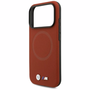 BMW ümbris jaoks IPHONE 17 Pro compatible with MagSafe BMHMP17L25PFWSMR (PU FW Metal Logo) punane