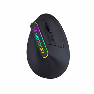 Wozinsky WMG-1164 Wireless Vertical Ergonomic Gaming Mouse 3600 DPI with RGB Backlight - Black