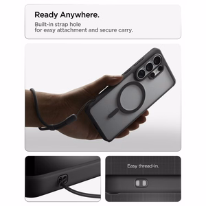 Spigen Ultra Hybrid Mag MagSafe ümbris Samsung Galaxy S26 Ultra - läbipaistev must