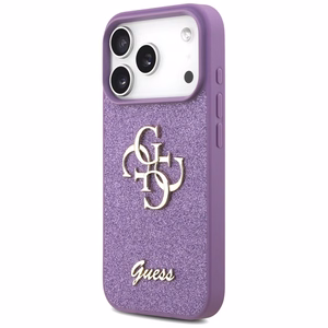Guess Fixed Glitter Big 4G ümbris jaoks iPhone 17 Pro - lilla