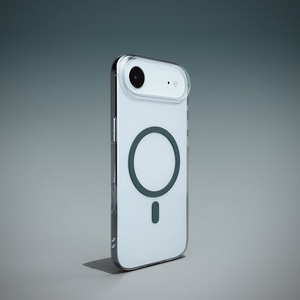 Puro Lite Mag TPU+PC Ümbris Compatible with MagSafe jaoks iPhone 17 Air - Läbipaistev with Turquoise Ring