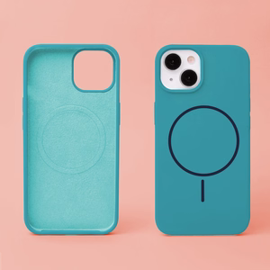 Silicone Thin Mag ümbris iPhone 14 6,1" türkiissinine