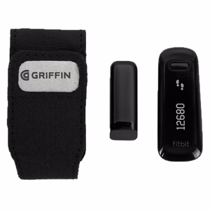 Griffin kingapaelte külge kinnitatav tasku Fitbiti, Misfiti, Sony ja Nike+ aktiivsusmonitoridele, must