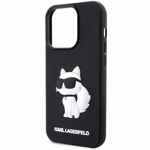 Karl Lagerfeld KLHCP14L3DRKHNK iPhone 14 Pro 6.1" must/must hardcase Rubber Choupette 3D